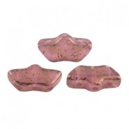 Les perles par Puca® Delos beads Light rose opal bronze 71200/15496